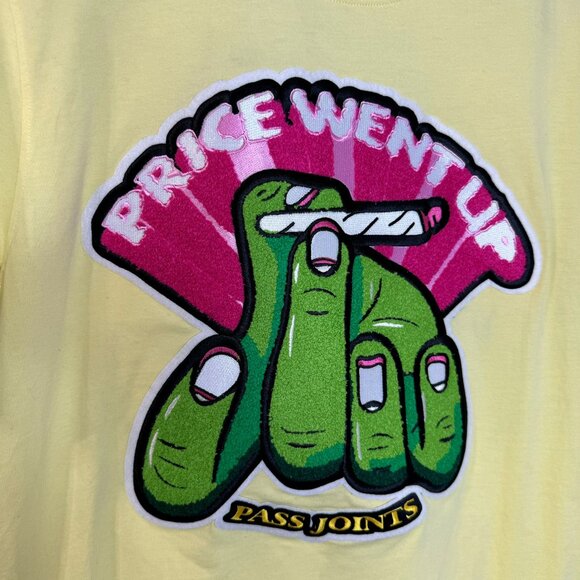 Wedding Cake Men’s Price Went Up Graphic T-Shirt Yellow XL - Picture 3 of 9